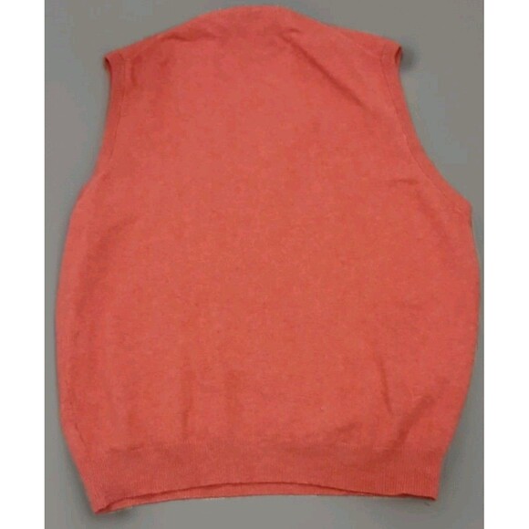 Vintage St Andrews Links Lambswool Vest XL Red The Old Course Golf Sweater EUC - Picture 2 of 4